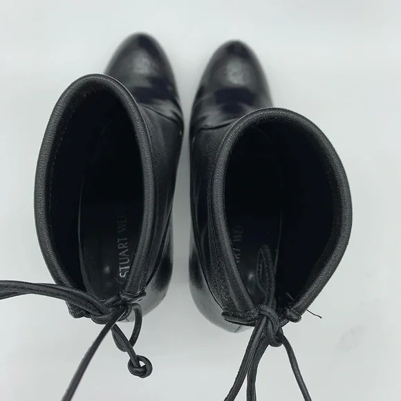 Authentic Stuart Weitzman Mittens black leather ankle boots - Picture 7 of 10